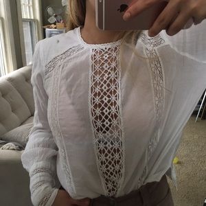 free people white blouse